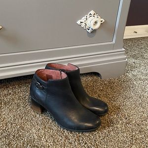 Dansko black booties